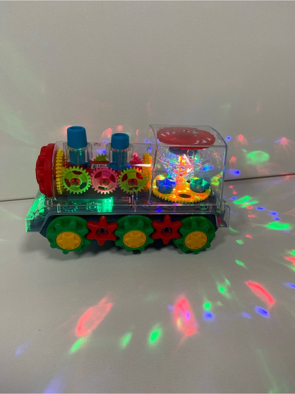 Kids Light-Up Musical Kids Gear Train Toy Battery Operated Moving